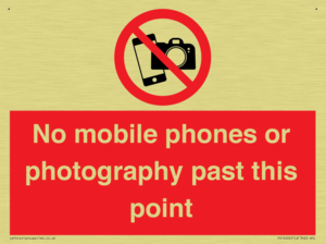 No mobile phones or photography past this point
